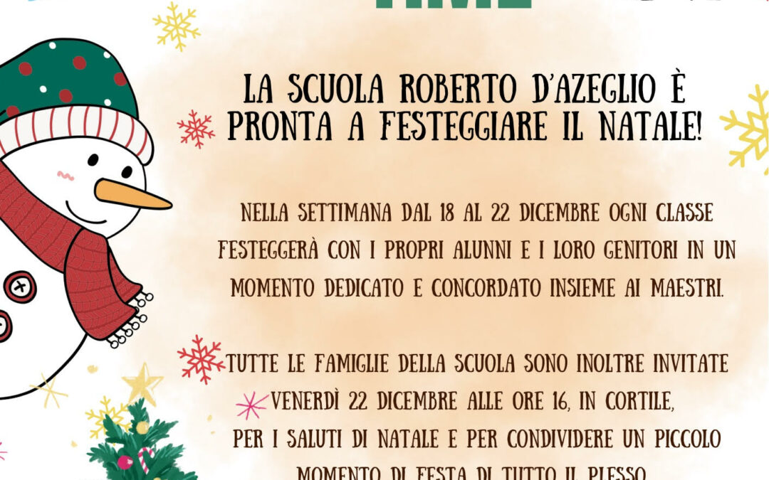 Festeggiare il Natale alla D’Azeglio