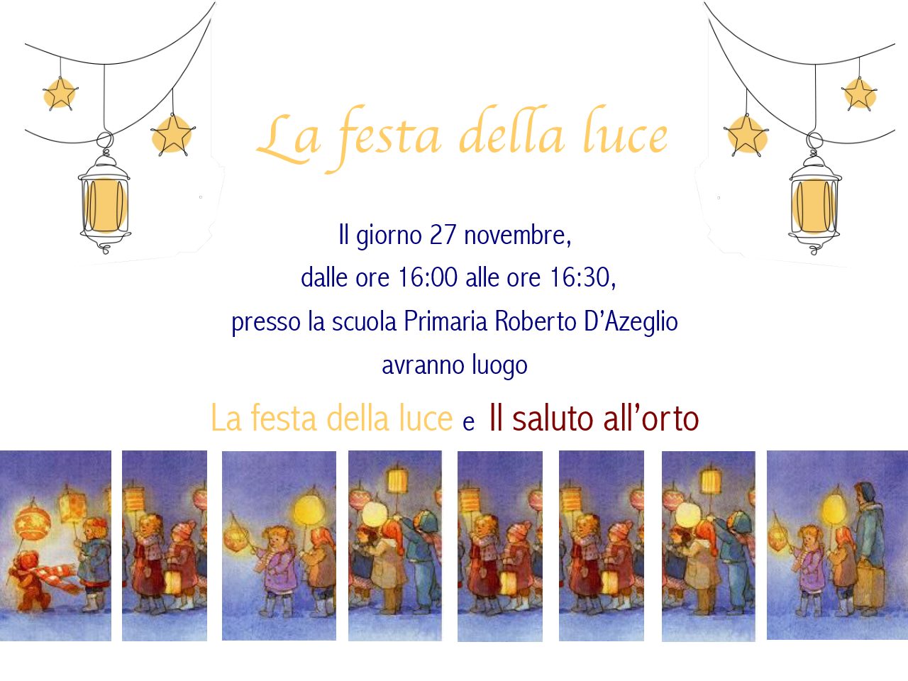 Scuola Primaria D’Azeglio – Festa della luce