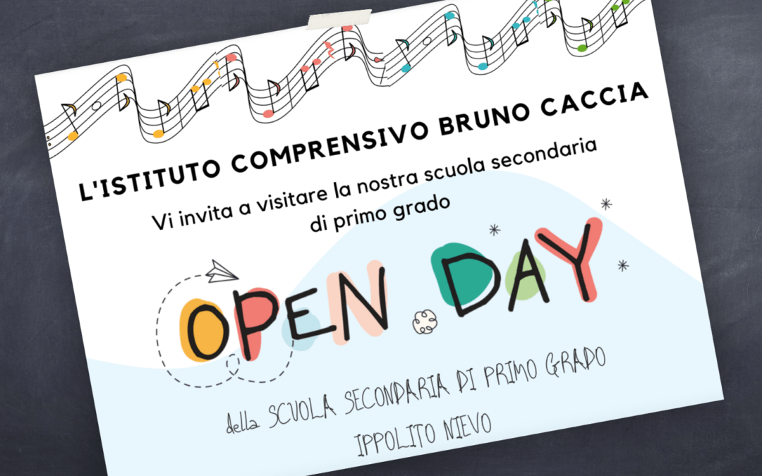 NUOVO OPEN DAY  NIEVO: 14 dicembre 2022