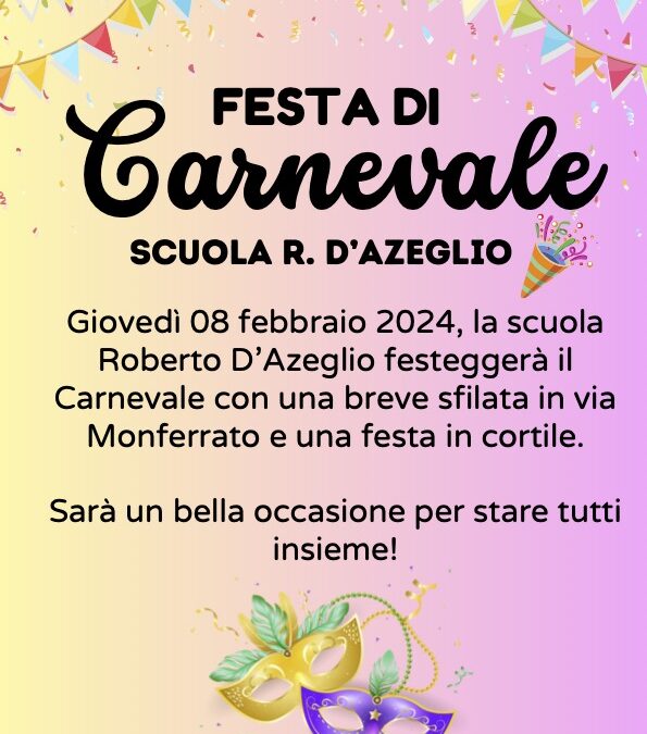 Festa di Carnevale alla D’Azeglio