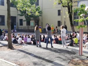 SBAM: presentazione in cortile